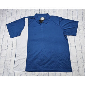 Moheen MENS SIZE 3XL Shirt Cool Blue White Dri Performance Golf UPF50+